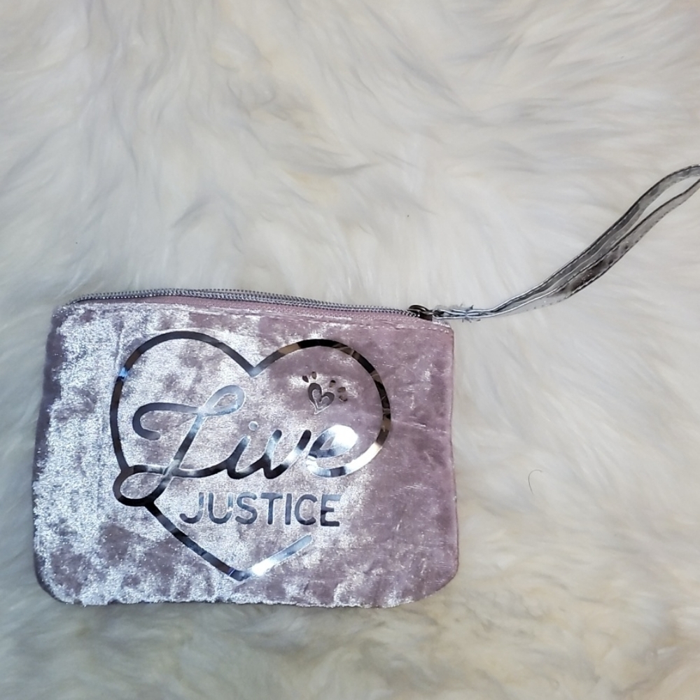 Various Justice wristlets and small bags